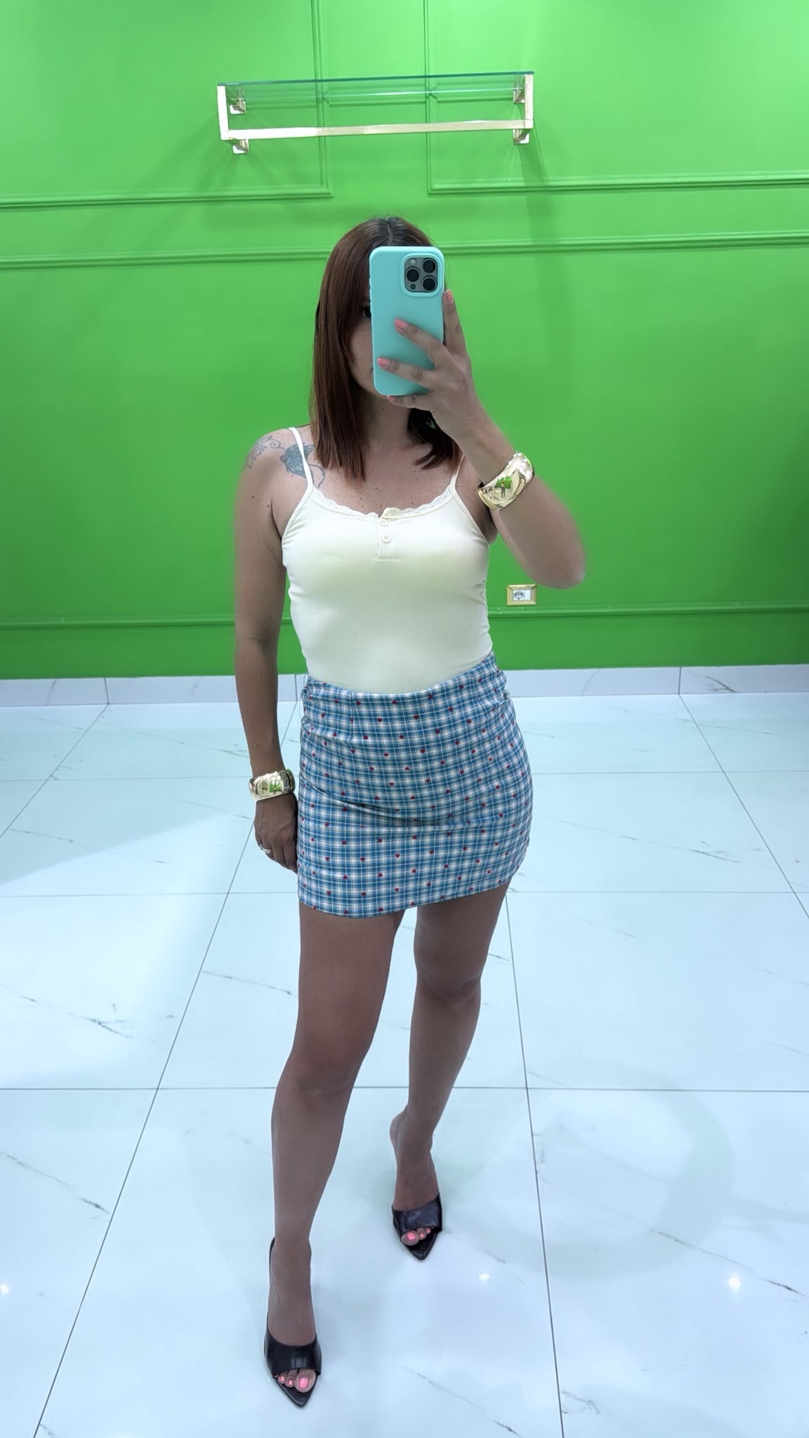 Top Emily crema