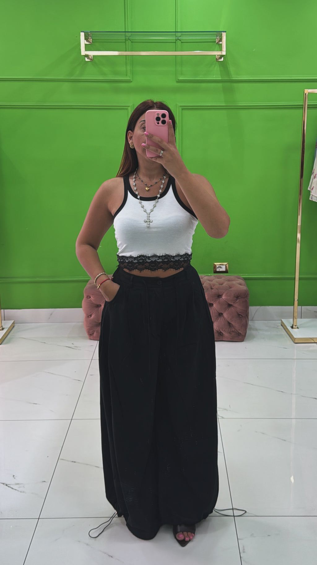 Pantalone ballon nero