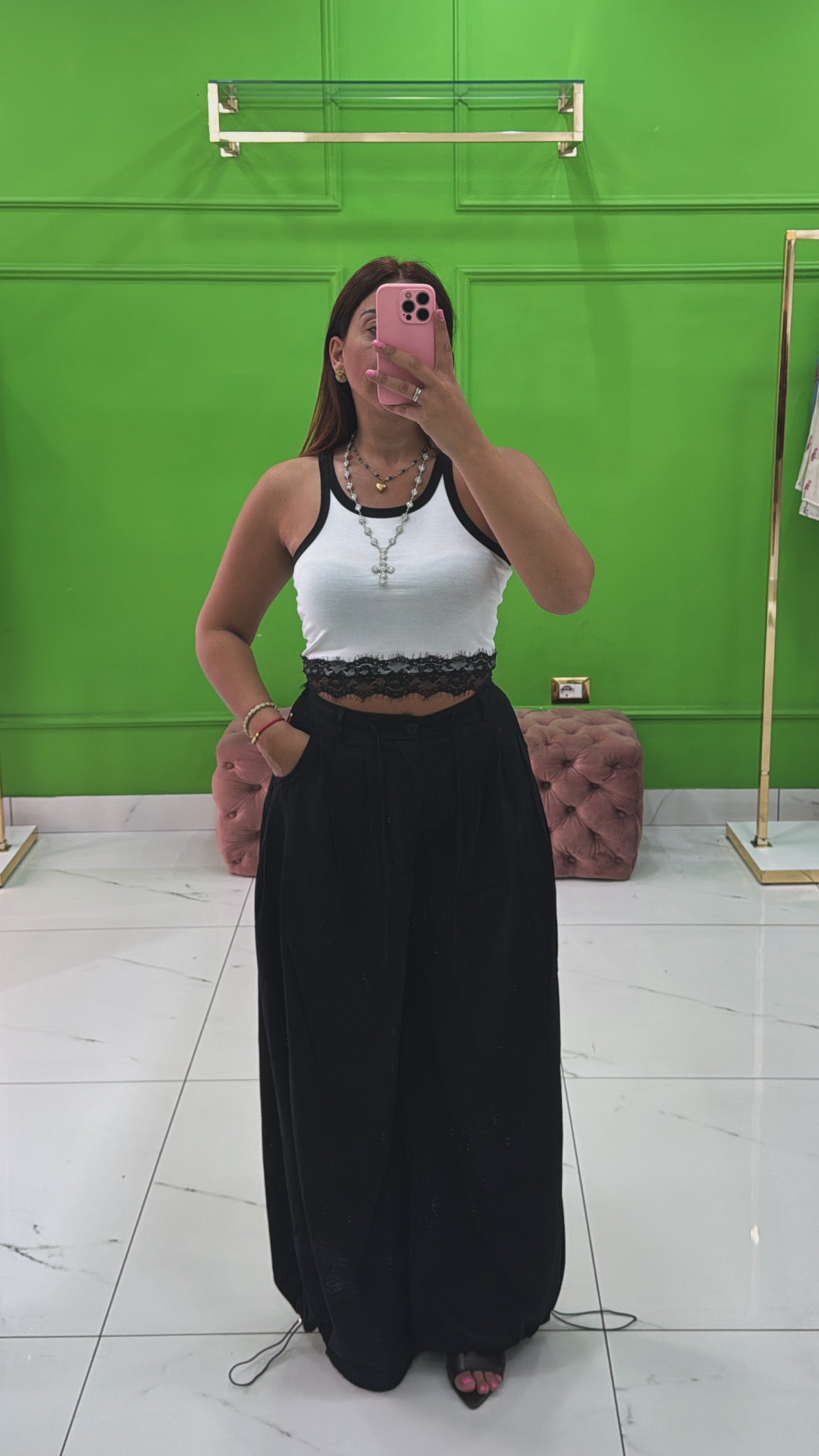 Pantalone ballon nero