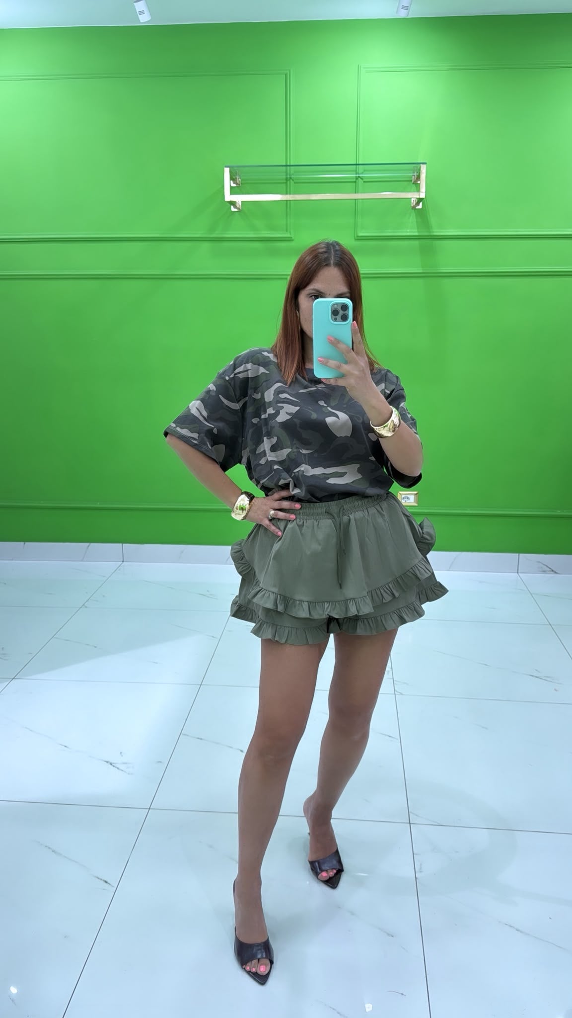 Shorts Gabriella verde