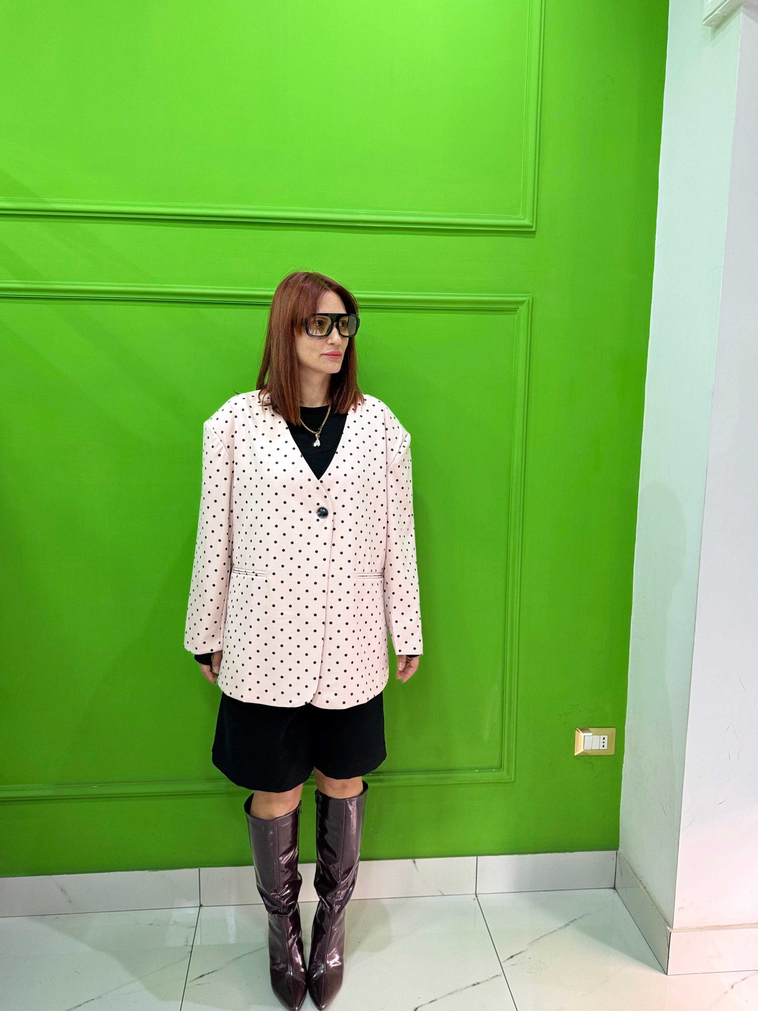 Blazer Pois con cintura