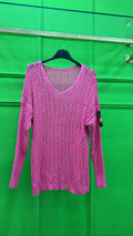 Maglia filo rosa