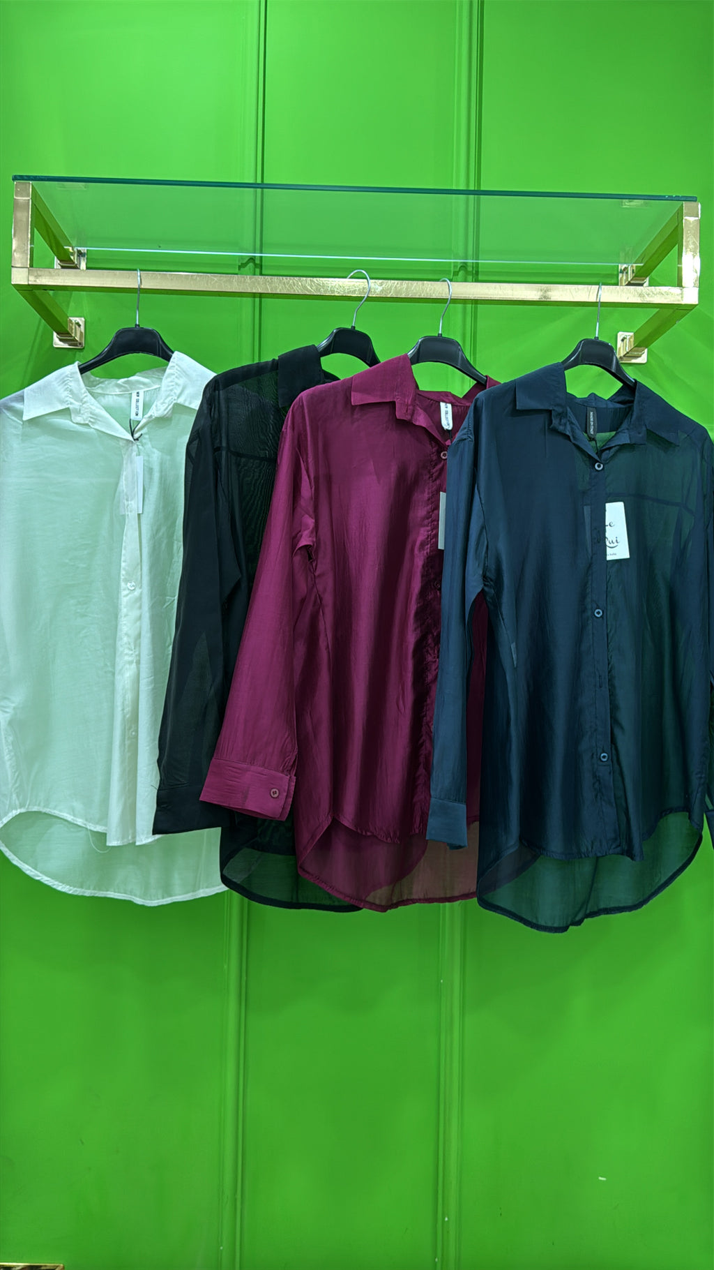 Camicia velata vari colori