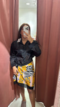 Camicia velata nera