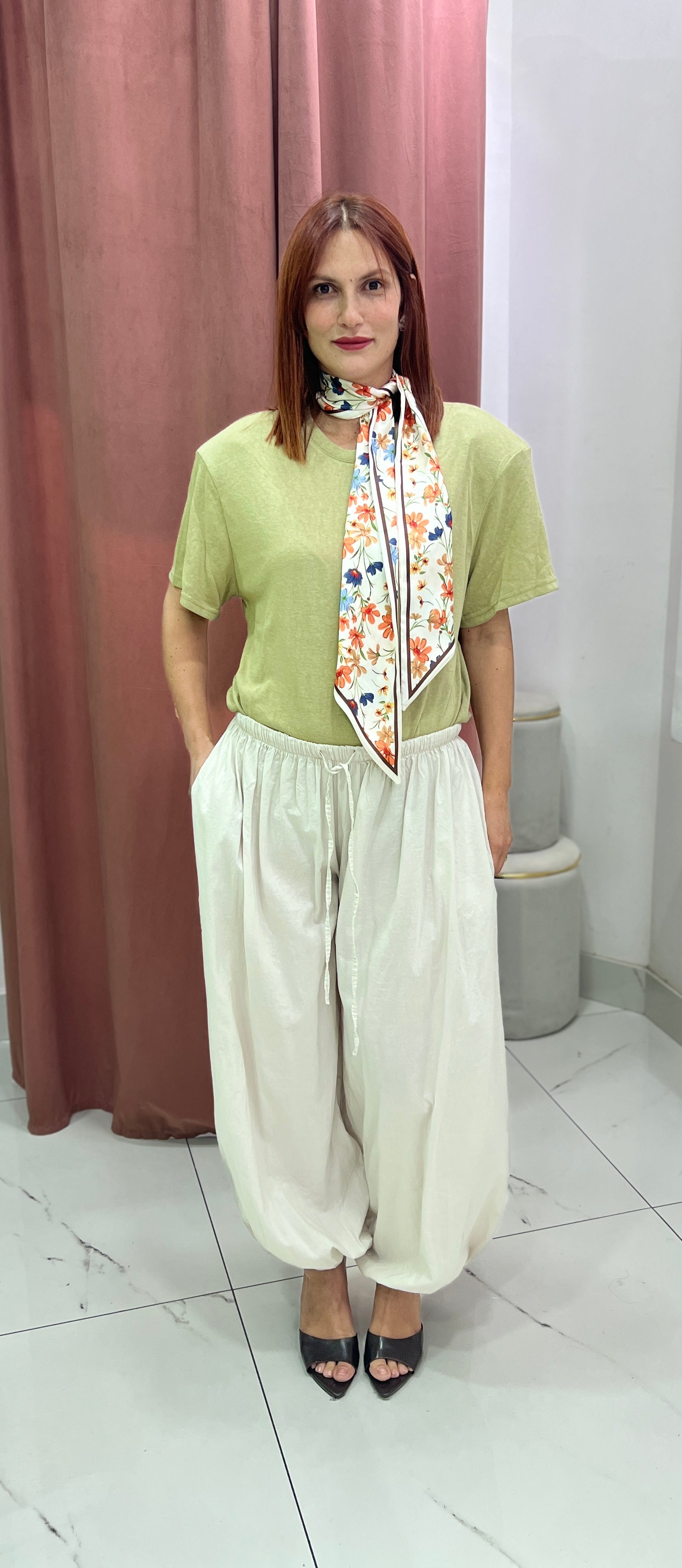 Pantalone Mina Beige
