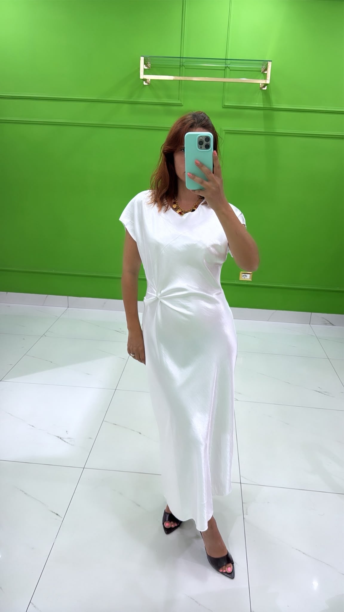Abito Satin bianco