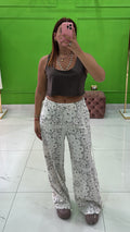 Pantalone bandana bianco