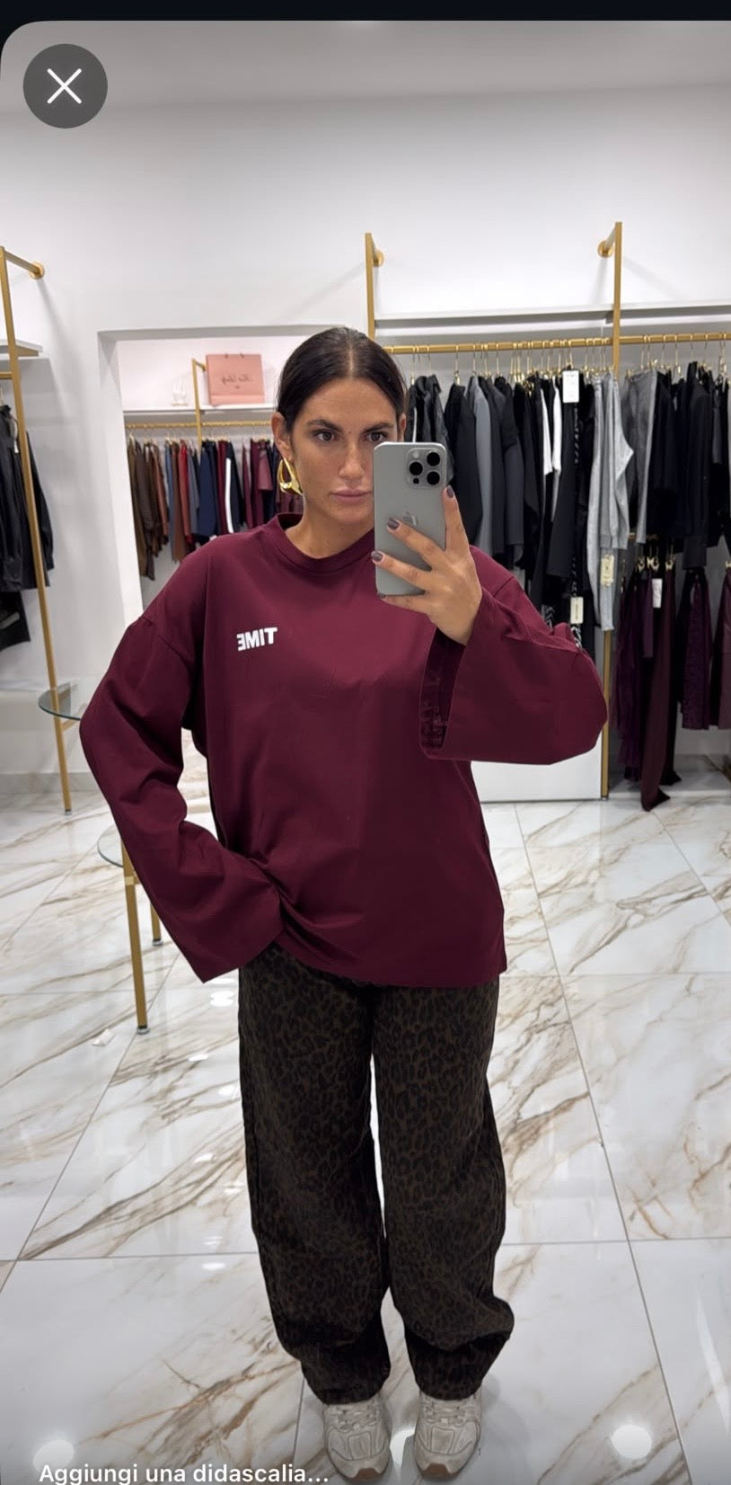 Jeans maculato