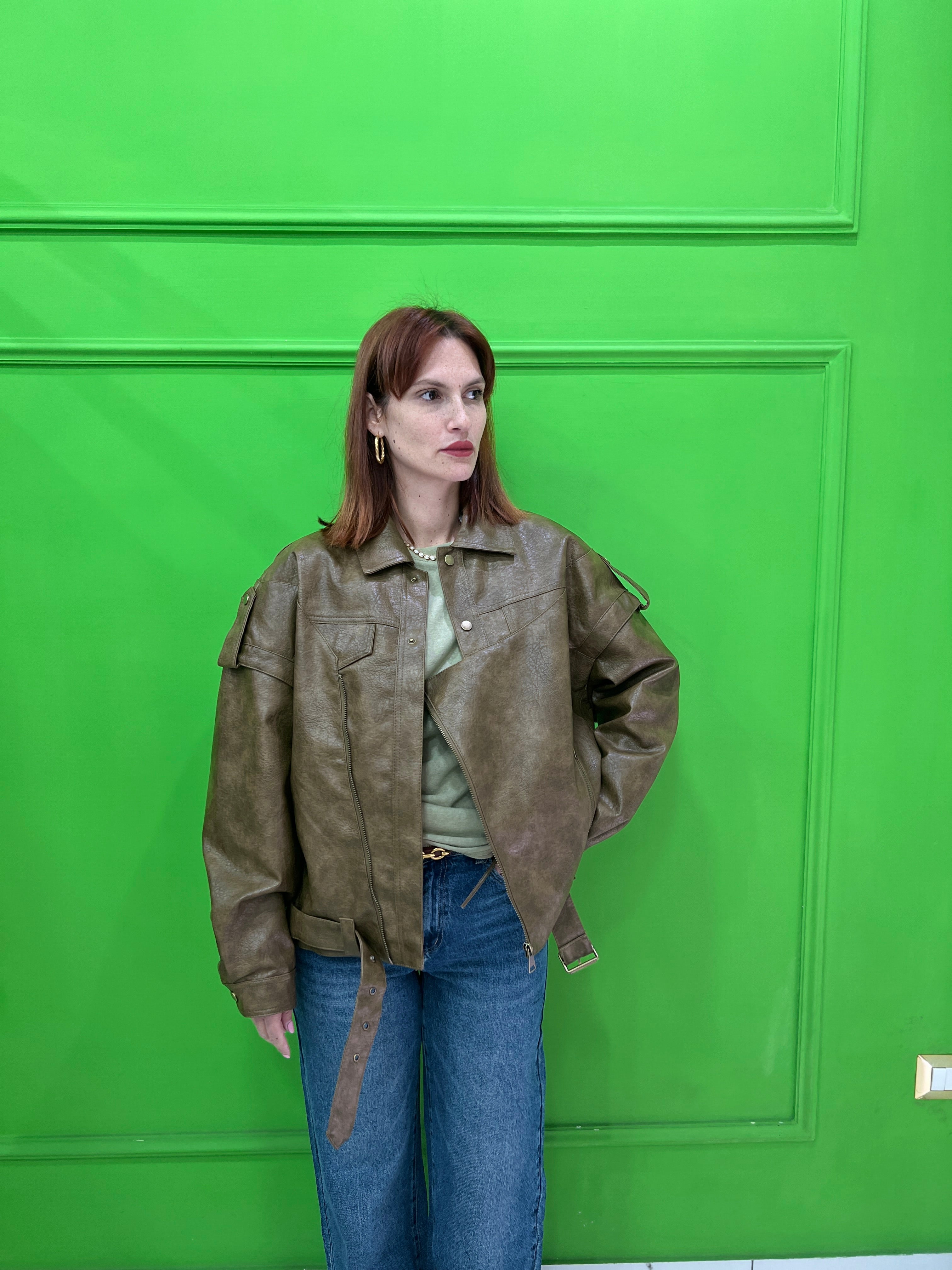 Chiodo Milly Verde oliva