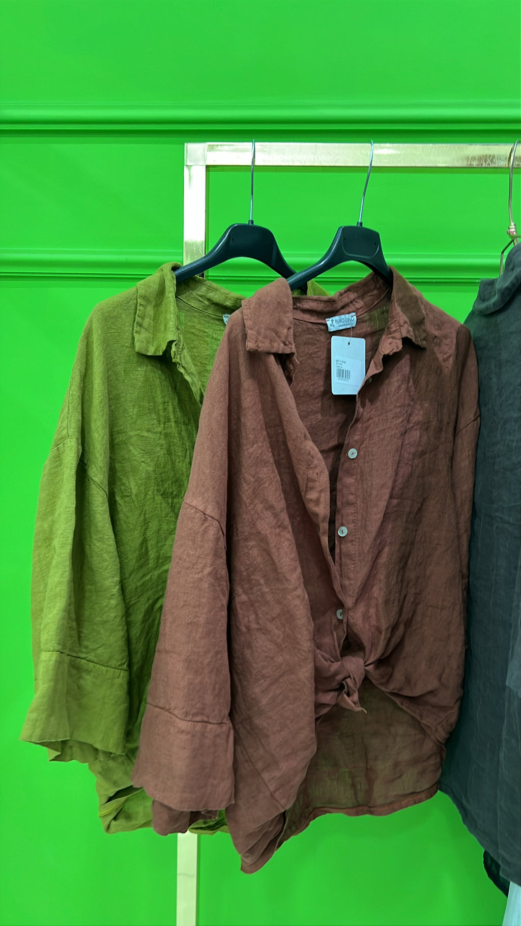 Camicia 100% lino vari colori