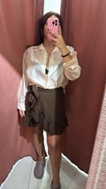 Camicia velata panna