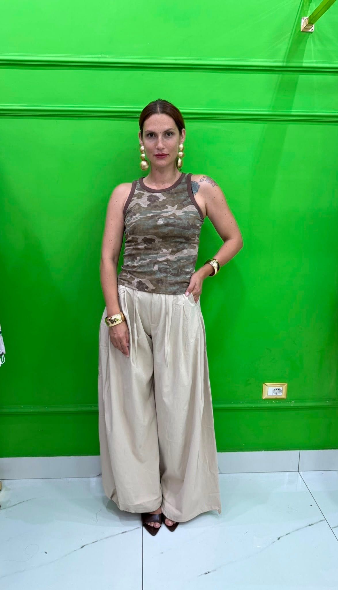 Pantalone Michelle beige
