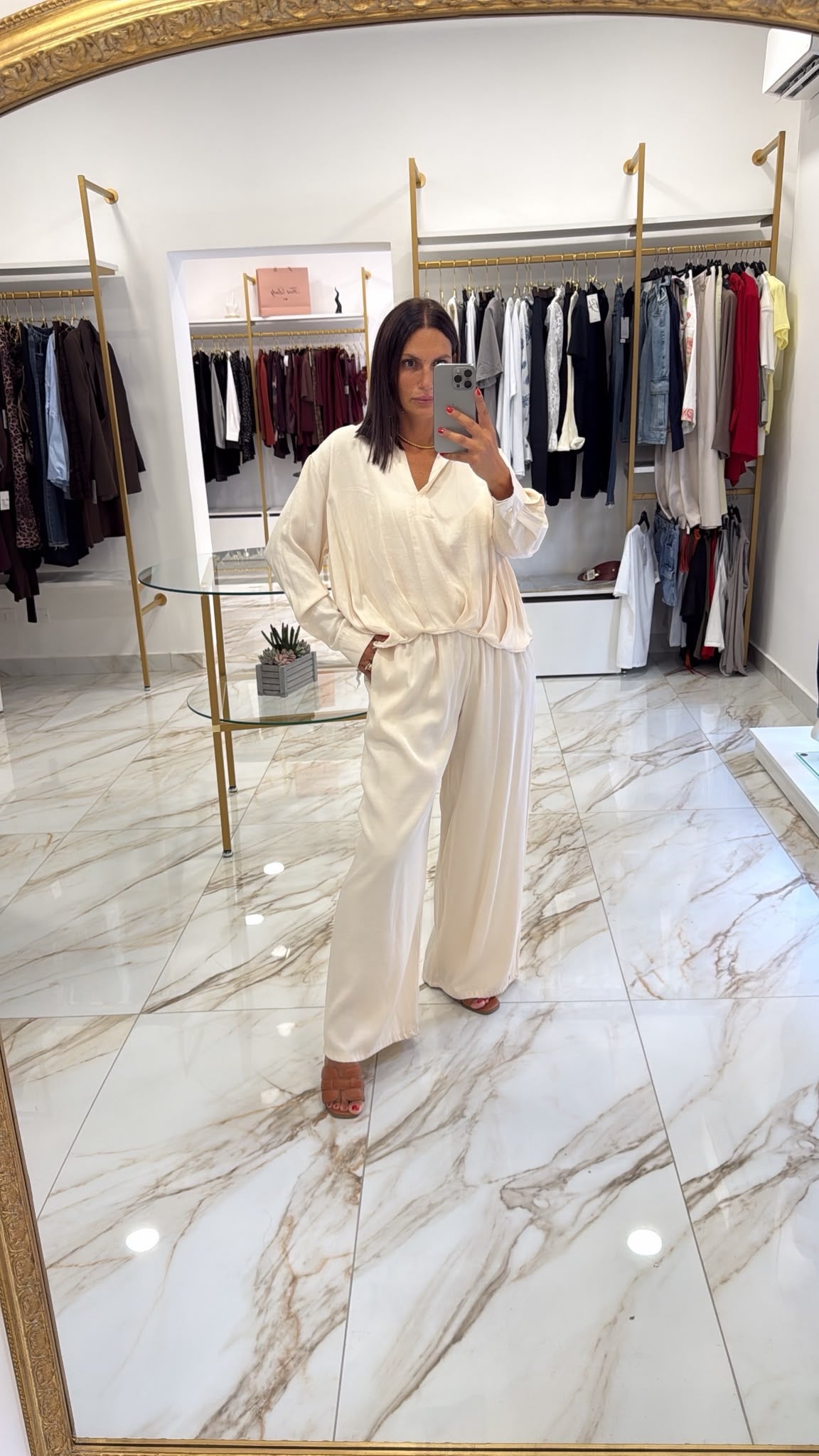 Pantalone Asia panna