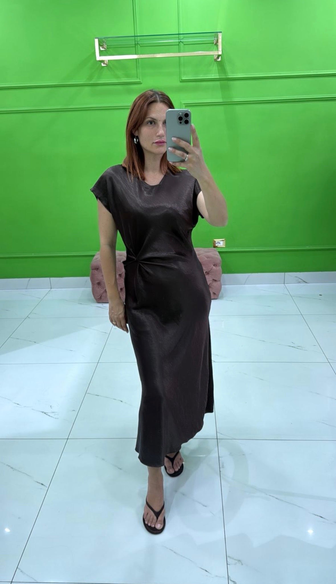 Abito Satin moka
