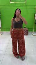 Pantalone bandana coccio